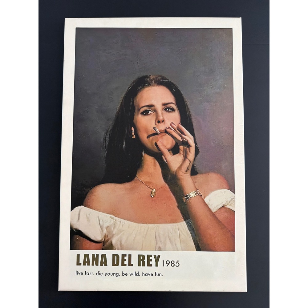 Lana Del Rey 1985 Live Fast Die Young Canvas Wall Art 30x20 Portrait